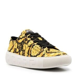Versace Logo Jacquard Low-Top Sneakers